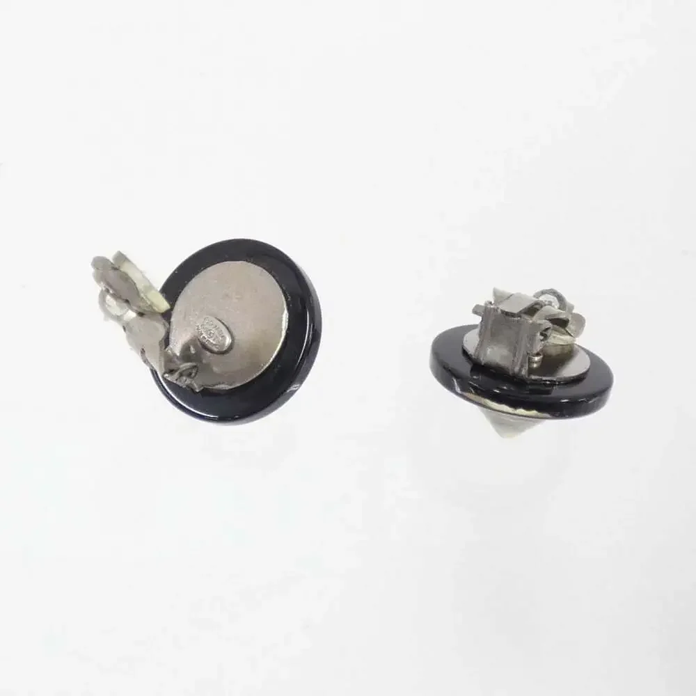 CHANEL Black Earrings